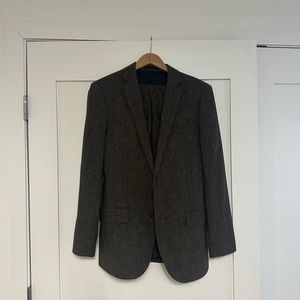 J Crew Ludlow Tweed Suit Brown 38R - British Moon 100% Wool